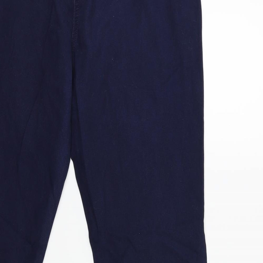 NEXT Womens Blue   Chino Trousers Size 14 L28 in