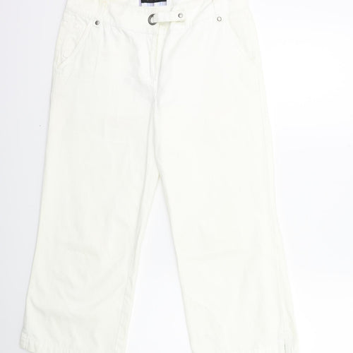 priciples Womens White  Denim Cropped Jeans Size 10 L23 in
