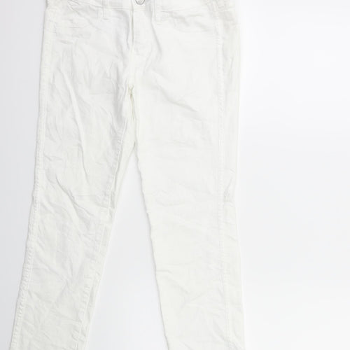 H&M Womens White  Denim Cropped Jeans Size 29 in L25 in