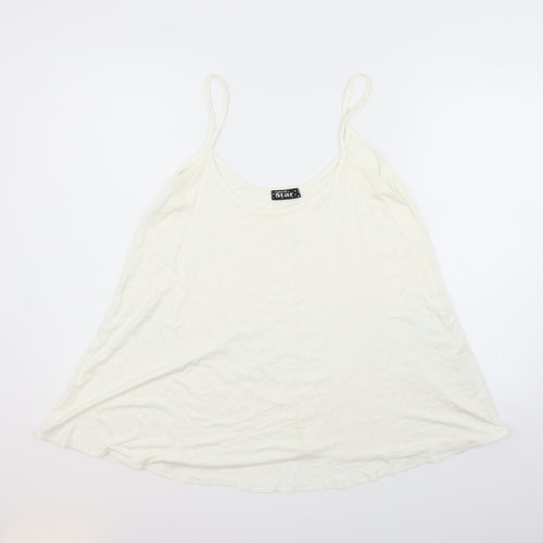 Fashion Star Womens White   Basic Tank Size L