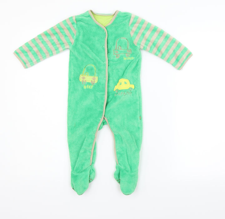 Mothercare Boys Green One-Piece Size 9-12 Months