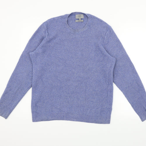 Marks and Spencer Mens Blue   Pullover Jumper Size M