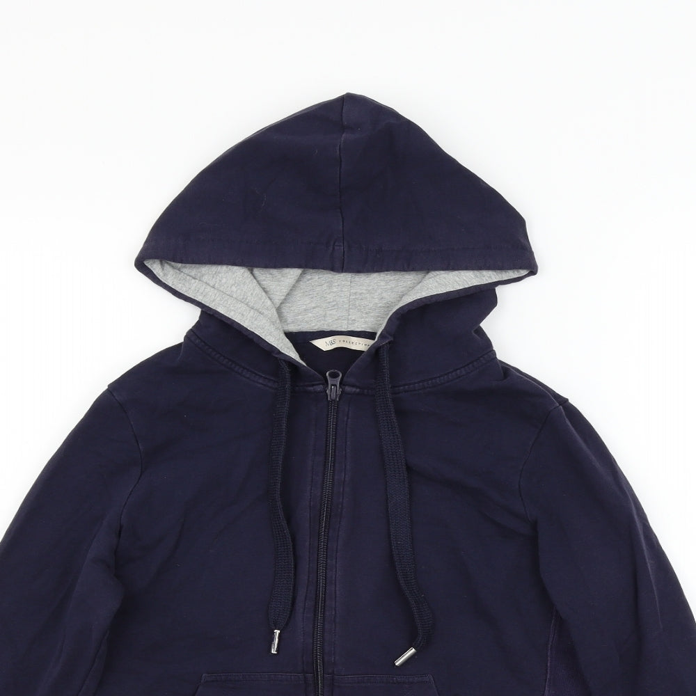 Marks and Spencer Womens Blue   Full Zip Jumper Size 8