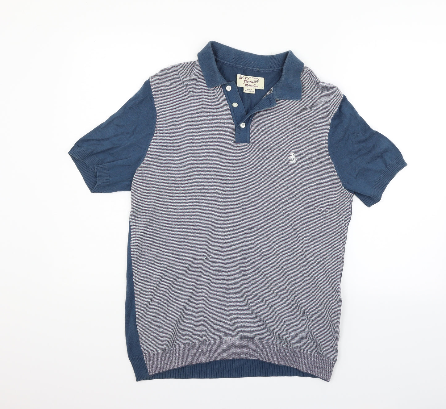 Original Penguin Mens Blue    Polo Size S