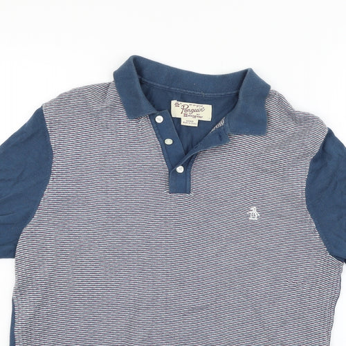 Original Penguin Mens Blue    Polo Size S