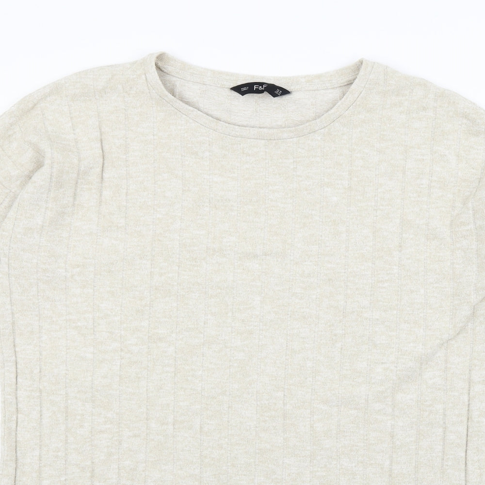 F&F Womens Beige   Jumper Dress  Size 10
