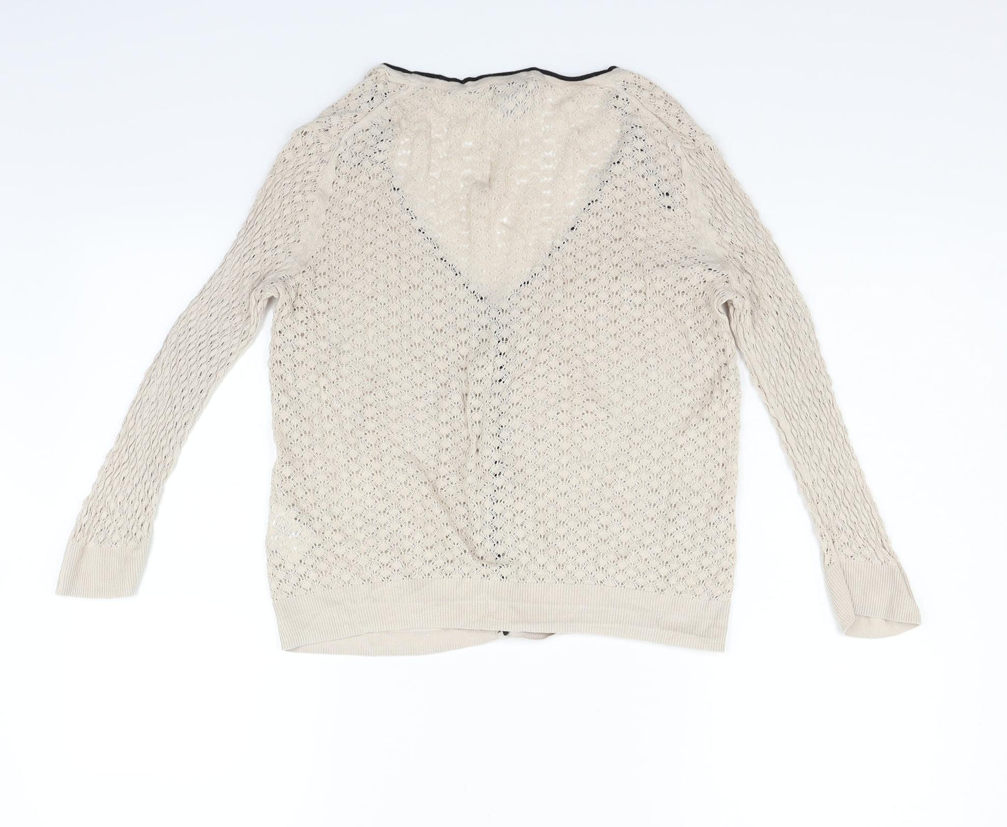 H&M Womens Beige   Cardigan Jumper Size M