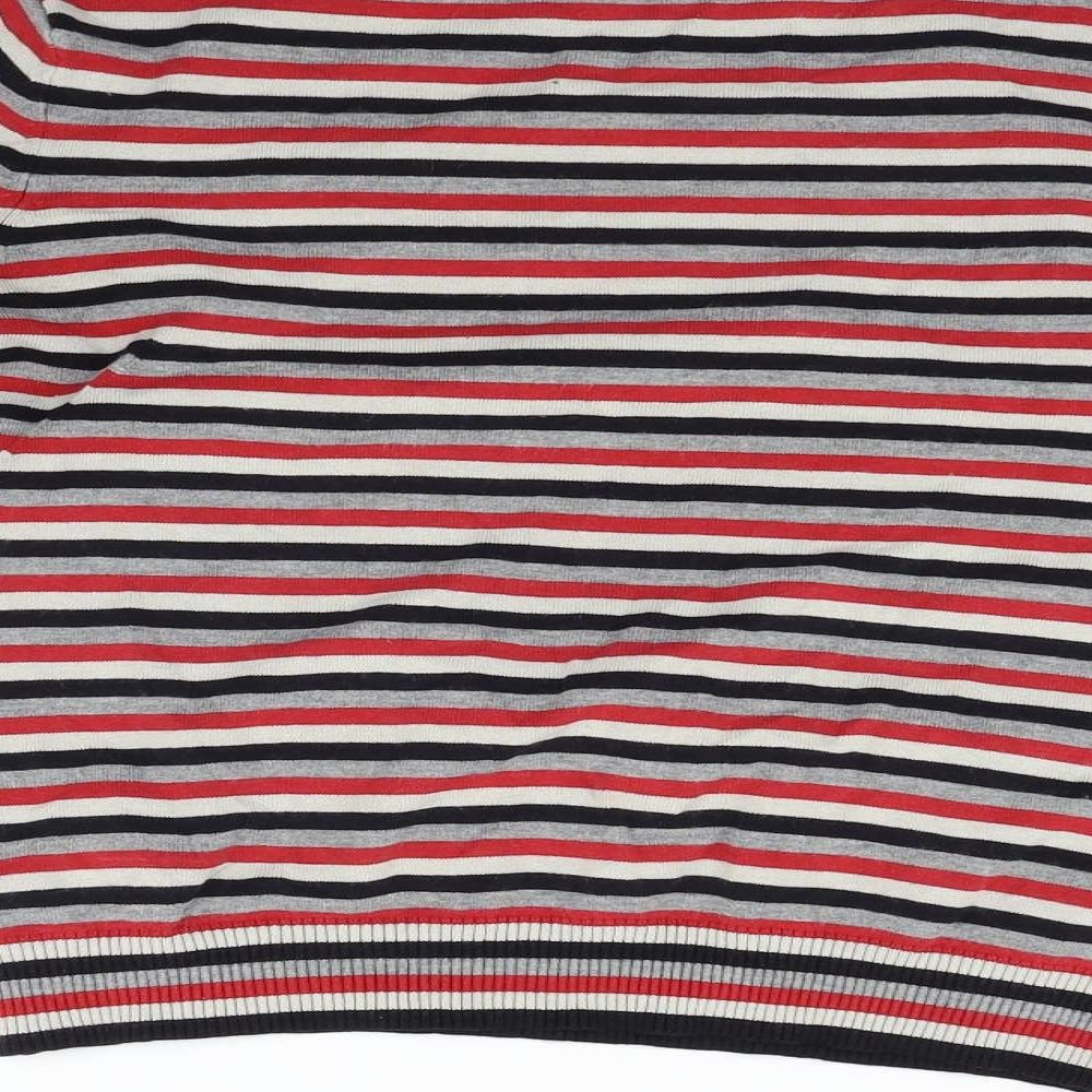 Warehouse Womens Red Striped  Pullover Jumper Size 10