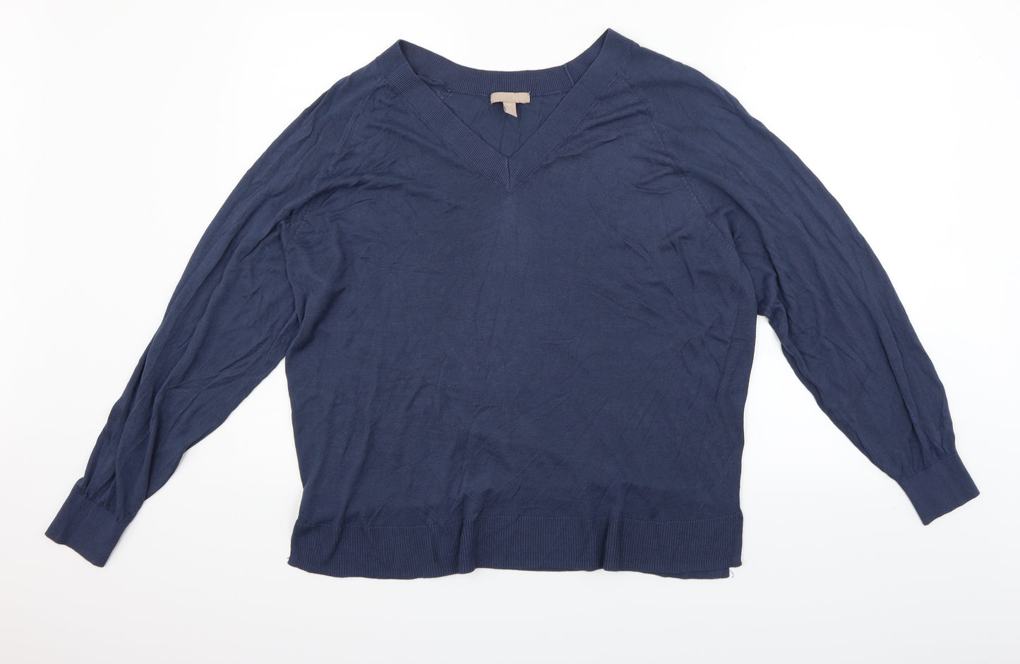 H&M Womens Blue   Pullover Jumper Size L