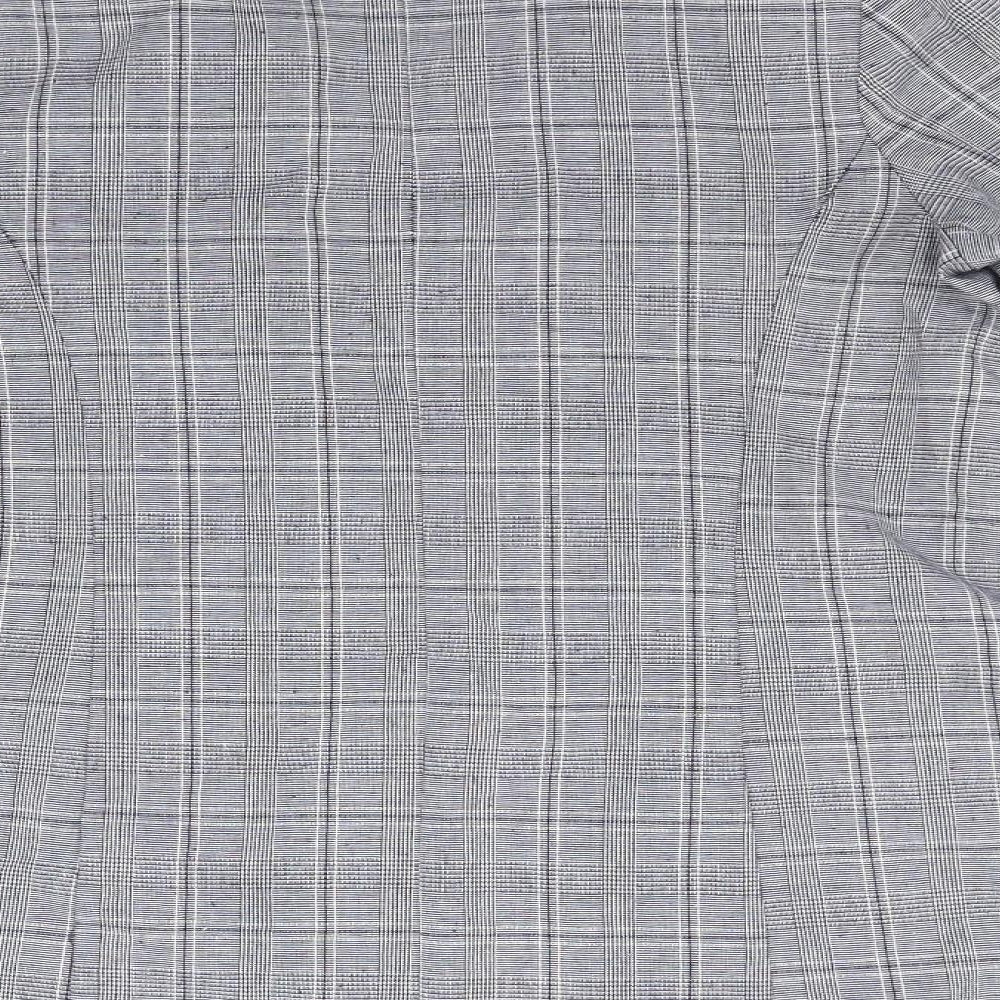Primark Womens Grey Check  Jacket Blazer Size 8