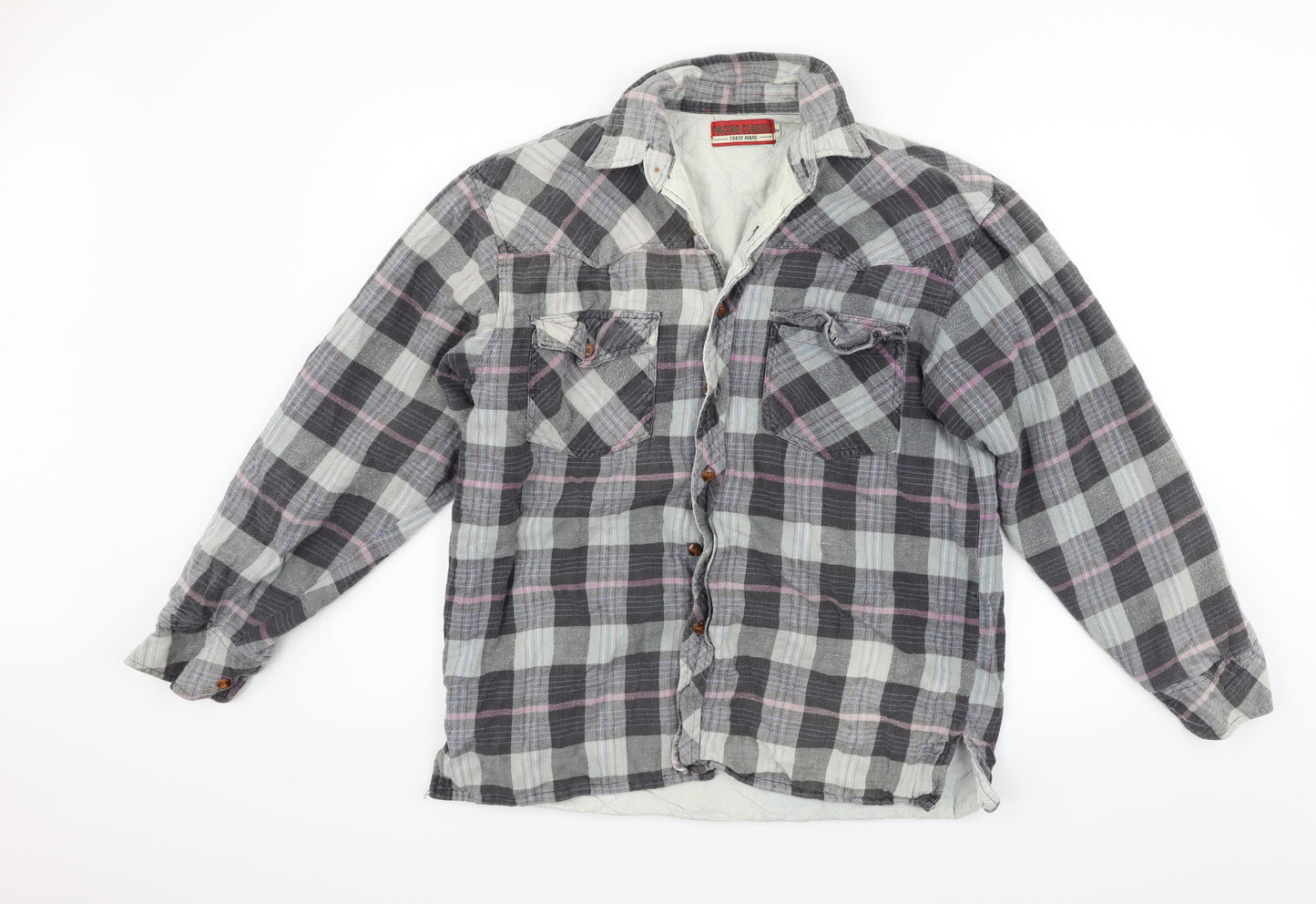 pacino classic Womens Grey Check  Cardigan Jumper Size M