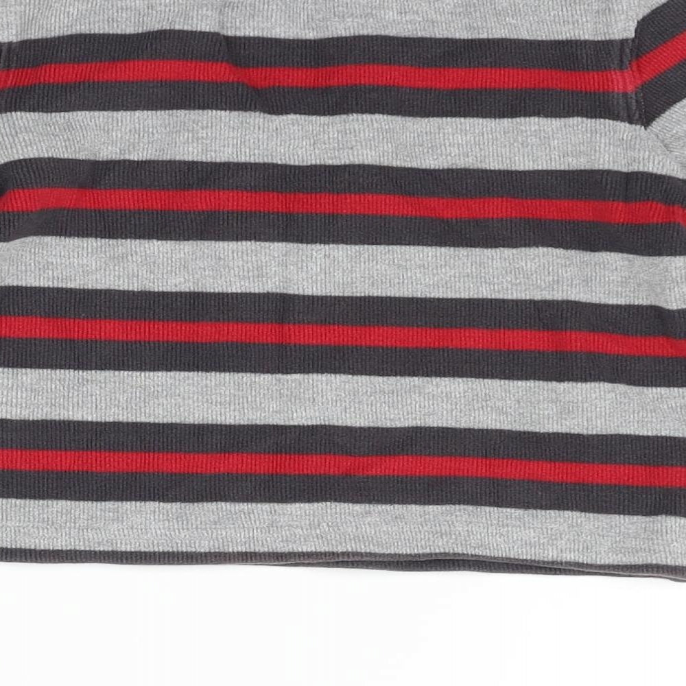 George Boys Red Striped  Pullover Jumper Size 3-4 Years