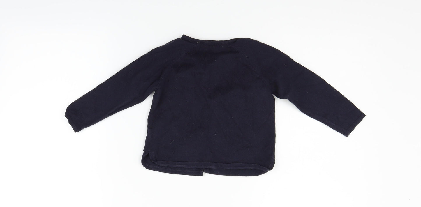 Zara Girls Blue   Cardigan Jumper Size 18-24 Months