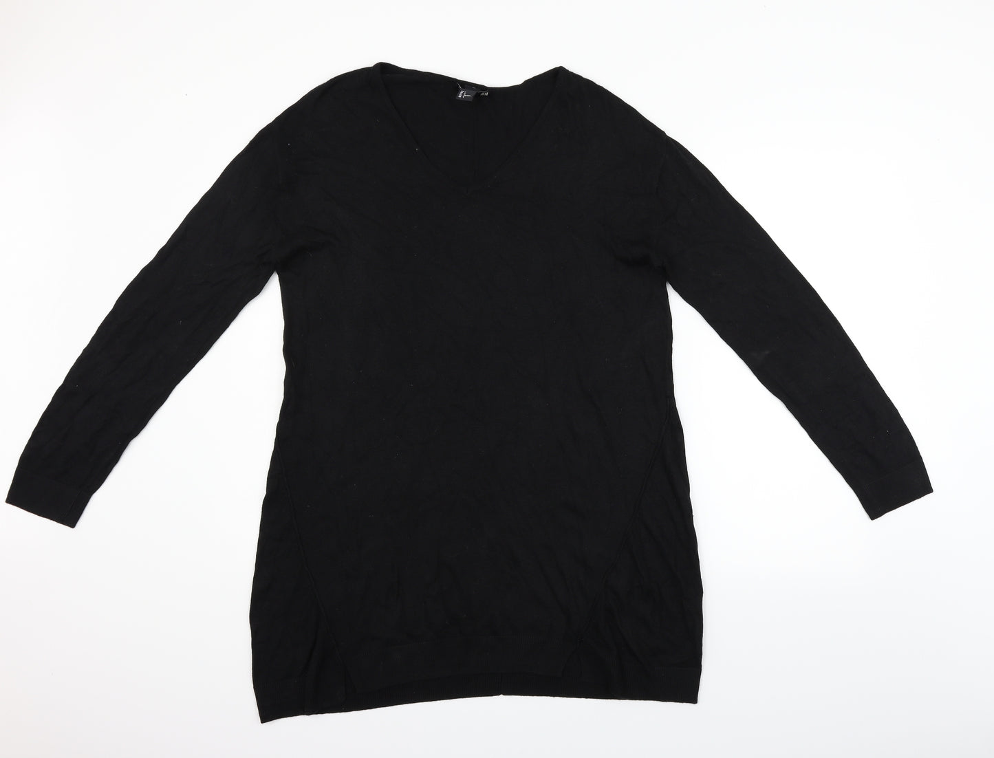 H&M Womens Black   Jumper Dress  Size L