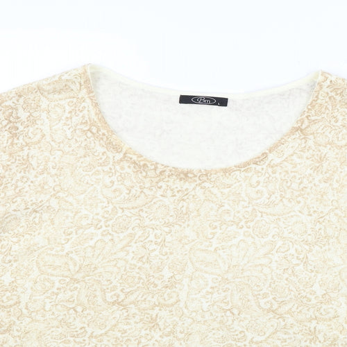BM Womens Beige   Pullover Jumper Size L