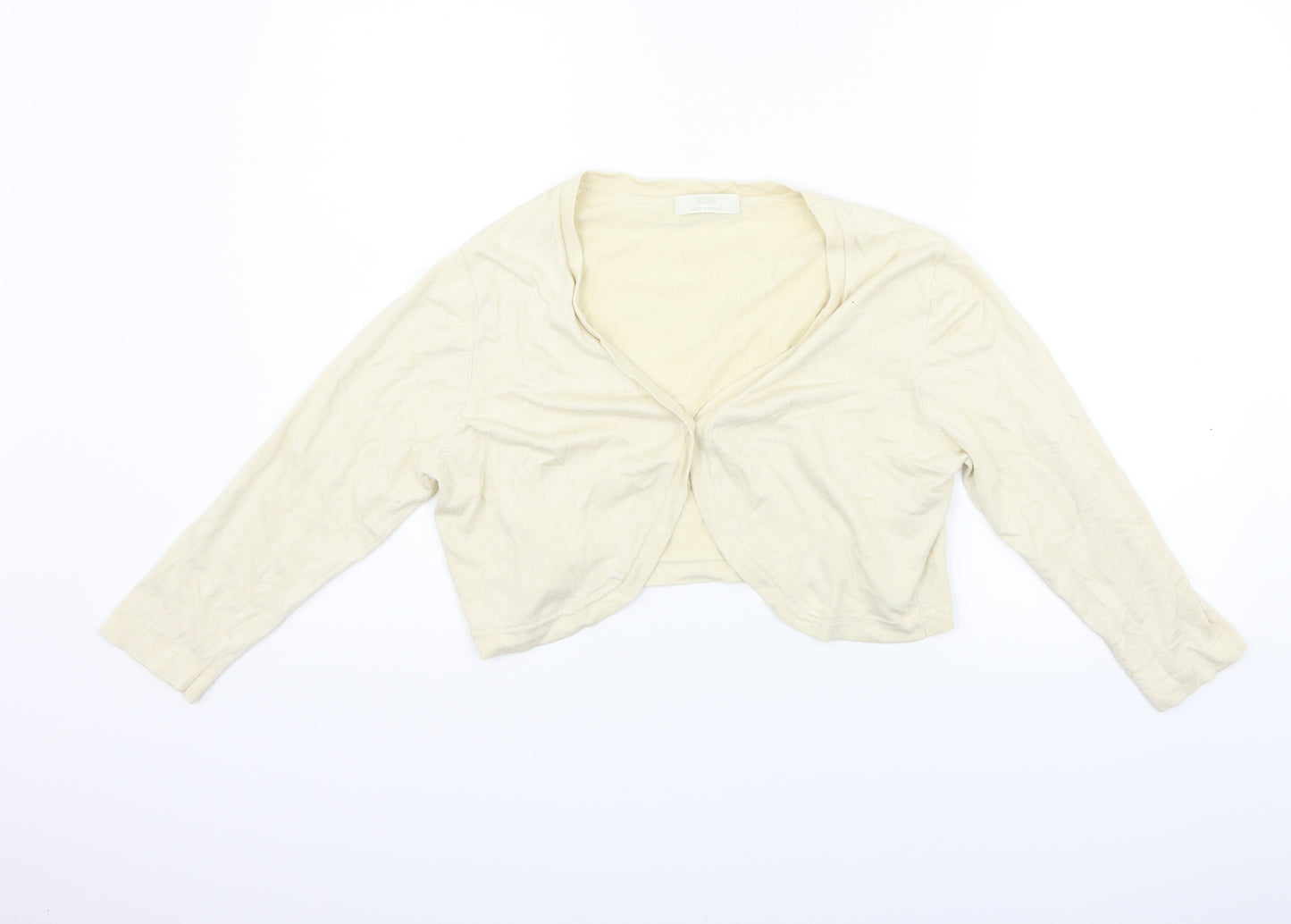 Marks and Spencer Womens Beige   Cardigan Jumper Size 18