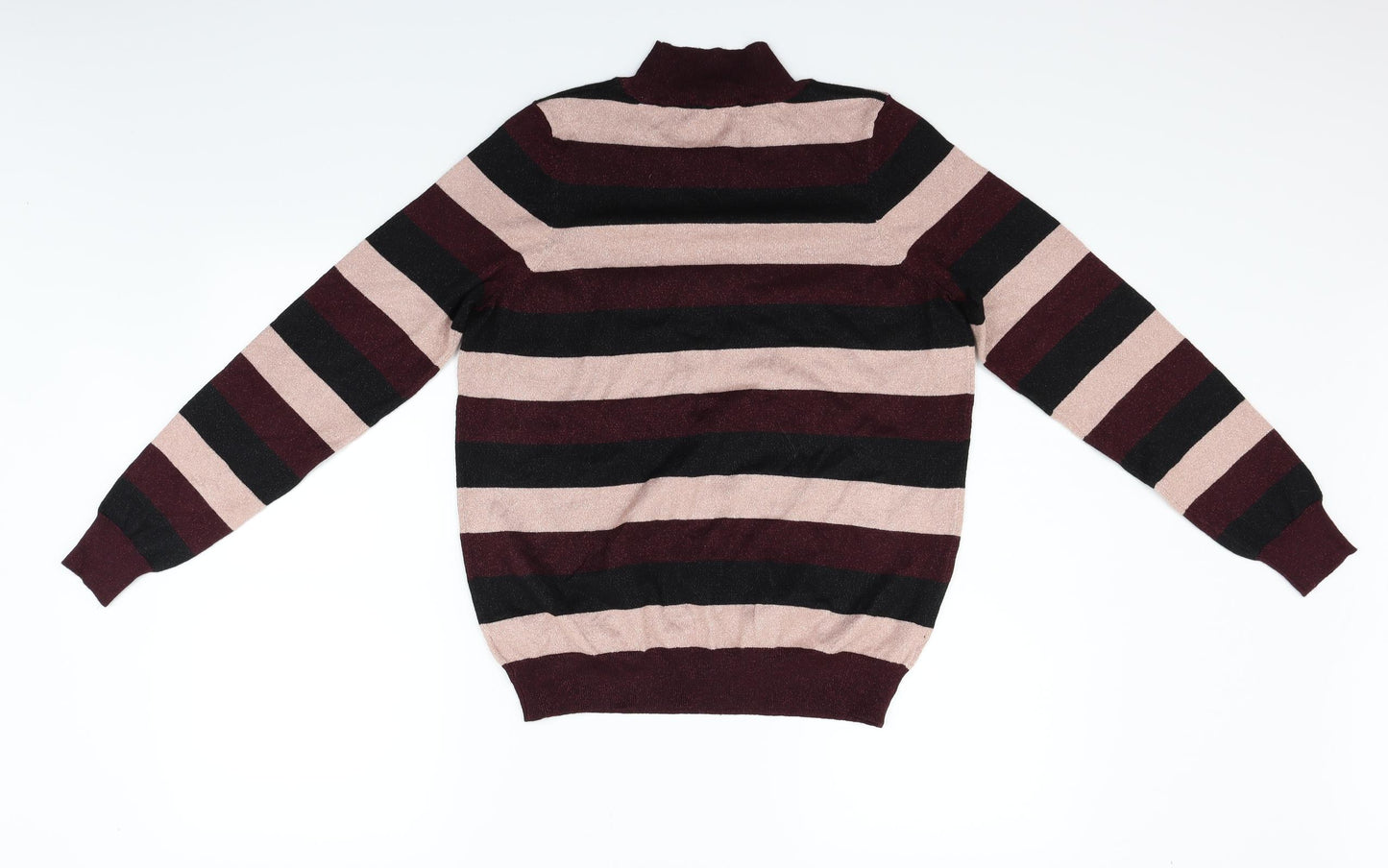 F&F Womens Purple Striped  Pullover Jumper Size 12