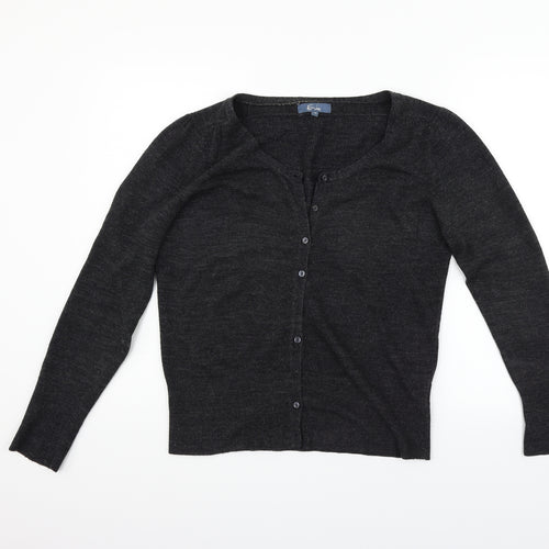 eVIE Womens Grey   Cardigan Jumper Size 14
