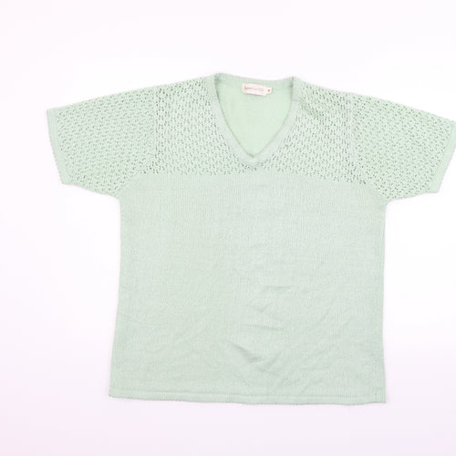 Bonmarché Womens Green   Pullover Jumper Size M