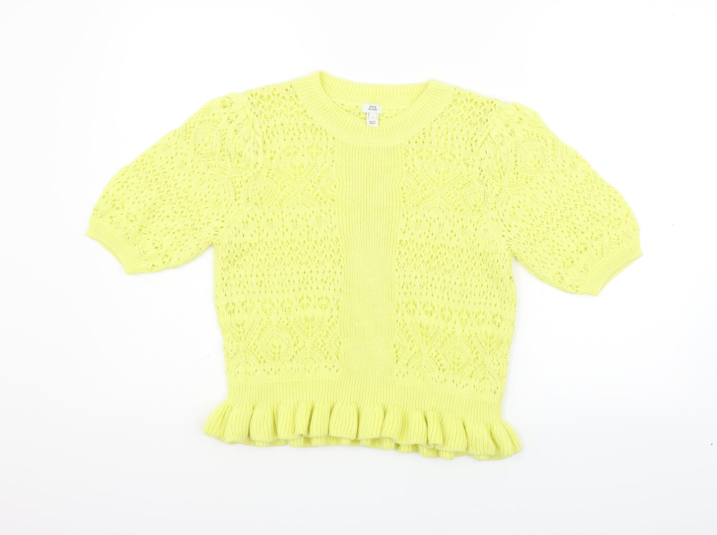 Bonmarché Womens Yellow   Pullover Hoodie Size 12