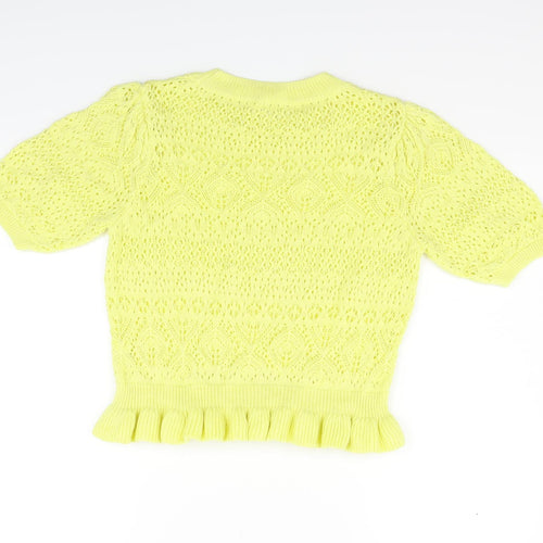 Bonmarché Womens Yellow   Pullover Hoodie Size 12