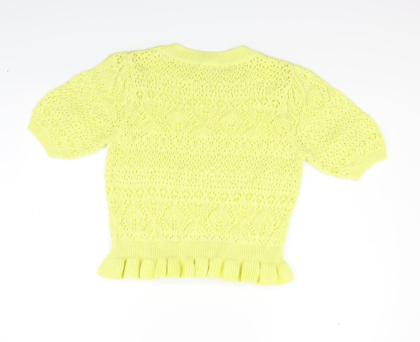 Bonmarché Womens Yellow   Pullover Hoodie Size 12