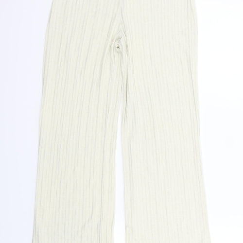 H&M Womens White   Trousers  Size S L28 in