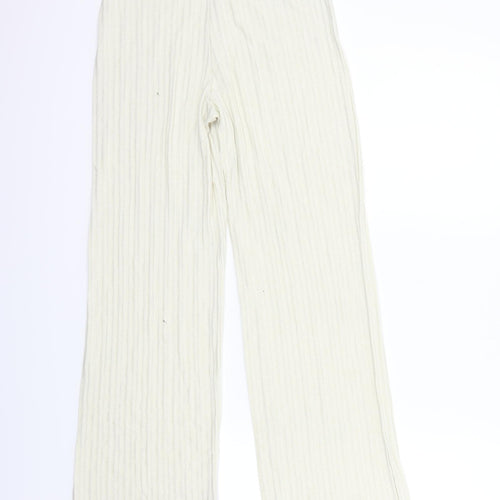 H&M Womens White   Trousers  Size S L28 in