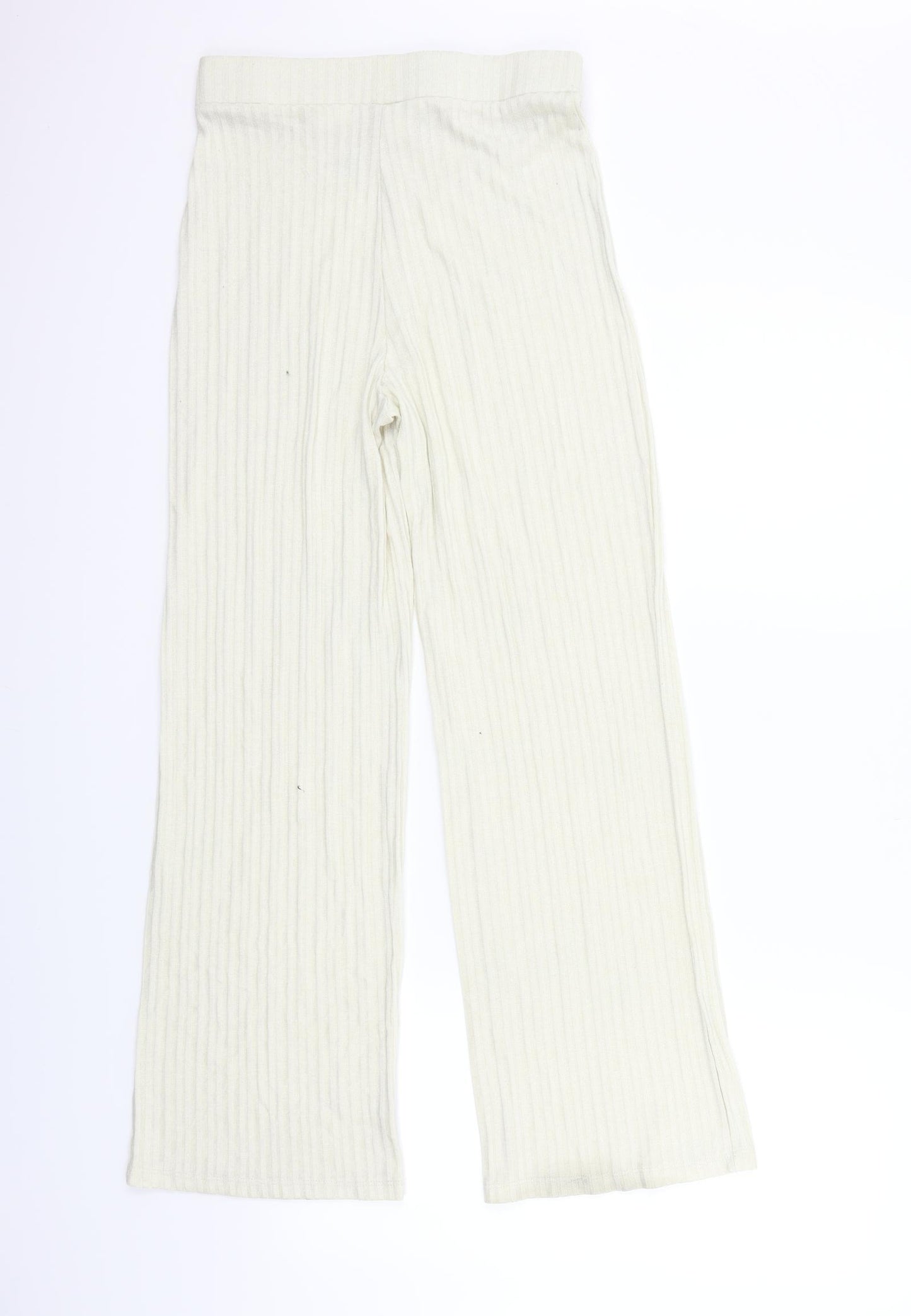 H&M Womens White   Trousers  Size S L28 in