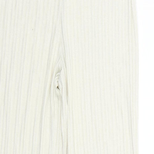 H&M Womens White   Trousers  Size S L28 in