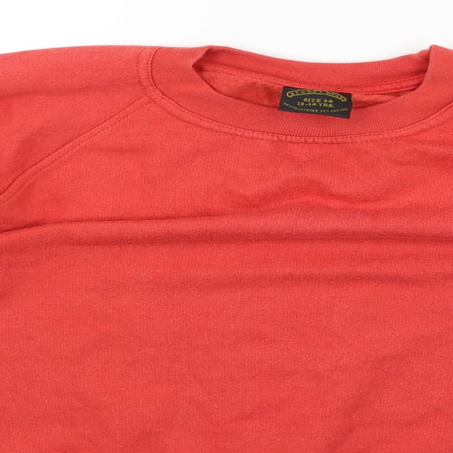 school wear Girls Red   Pullover Jumper Size 13-14 Years