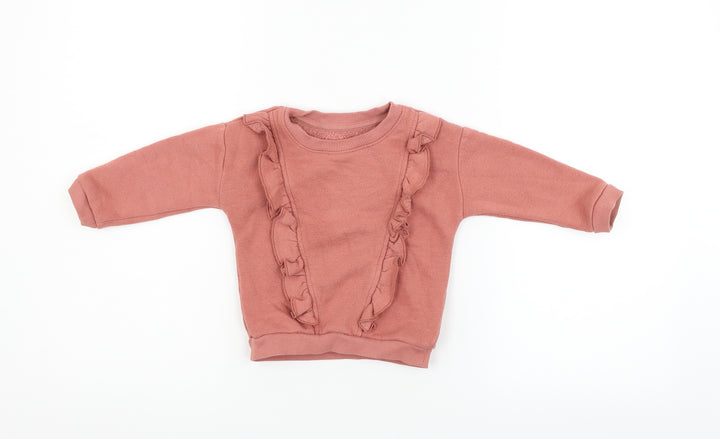 Matlan Boys Pink   Pullover Jumper Size 12-18 Months
