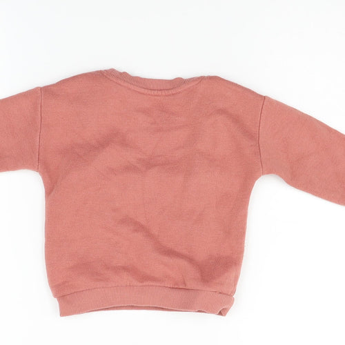Matlan Boys Pink   Pullover Jumper Size 12-18 Months