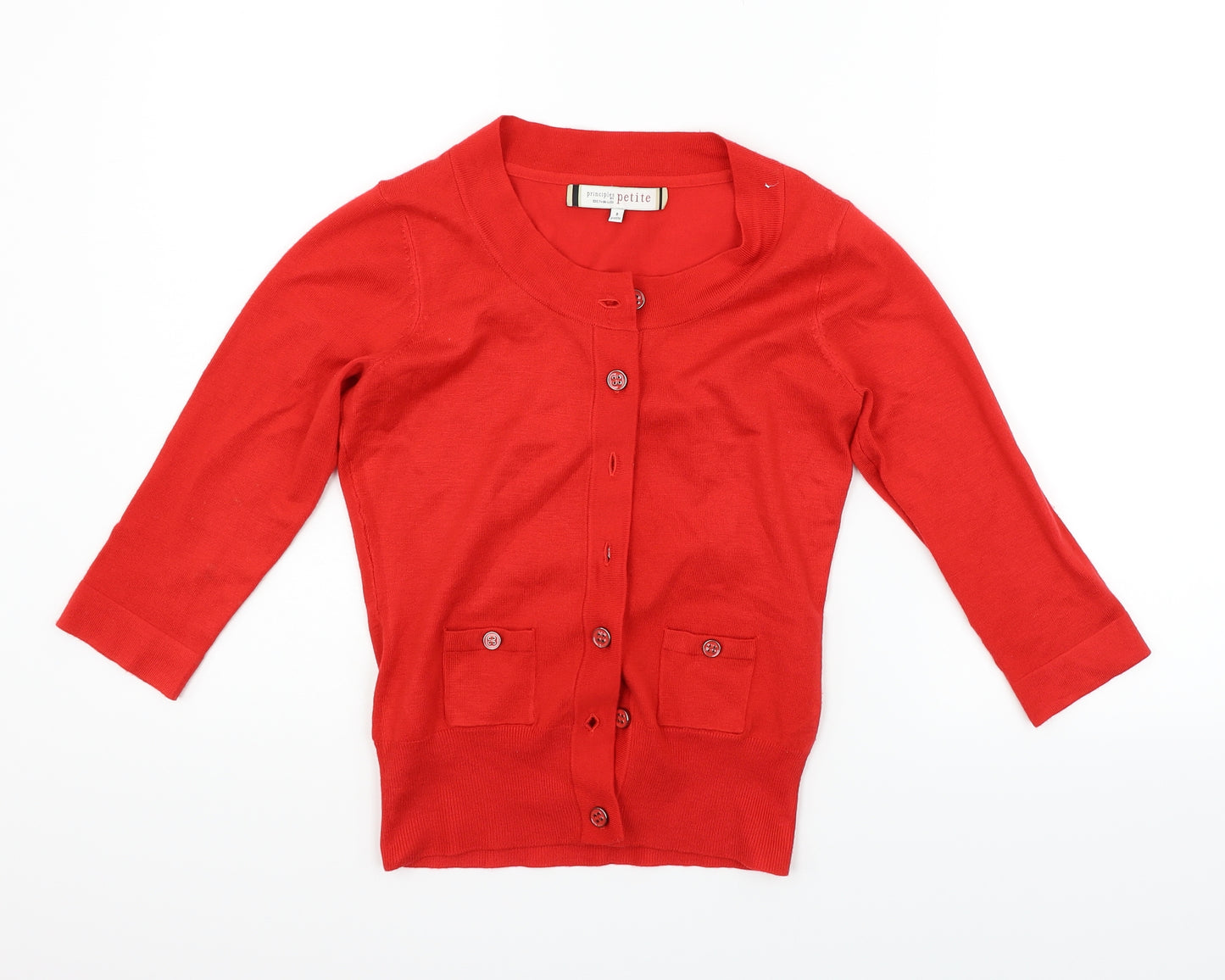 Principles Girls Red   Cardigan Jumper Size 8 Years