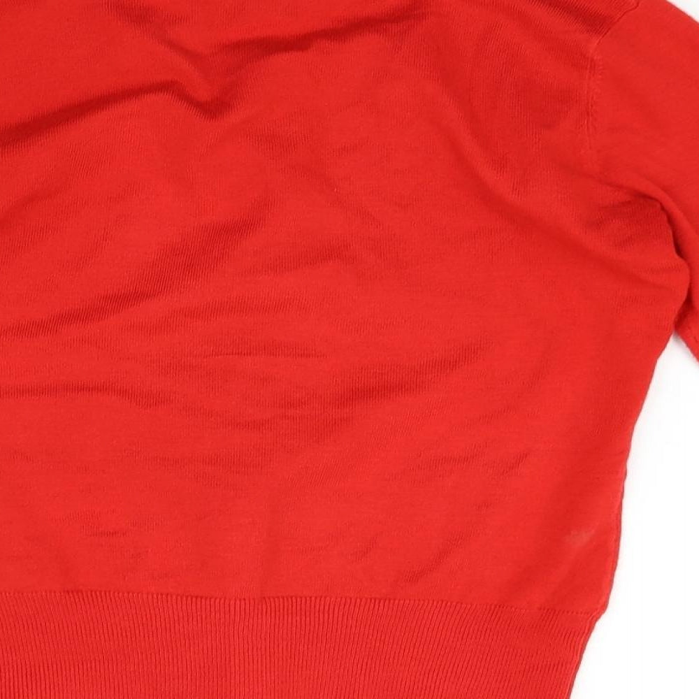 Principles Girls Red   Cardigan Jumper Size 8 Years