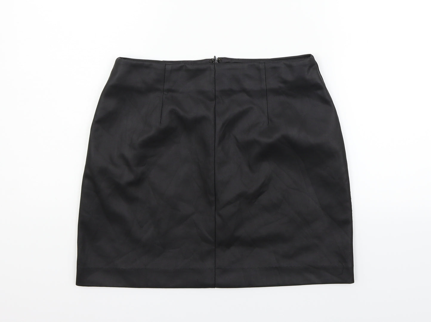 AQ/AQ Womens Black   Flare Skirt Size 12