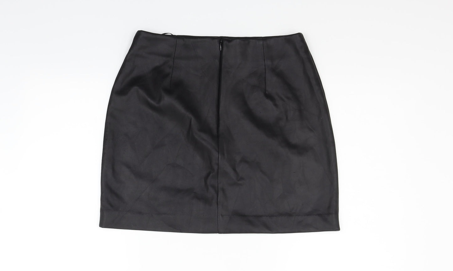 AQ/AQ Womens Black   Flare Skirt Size 12