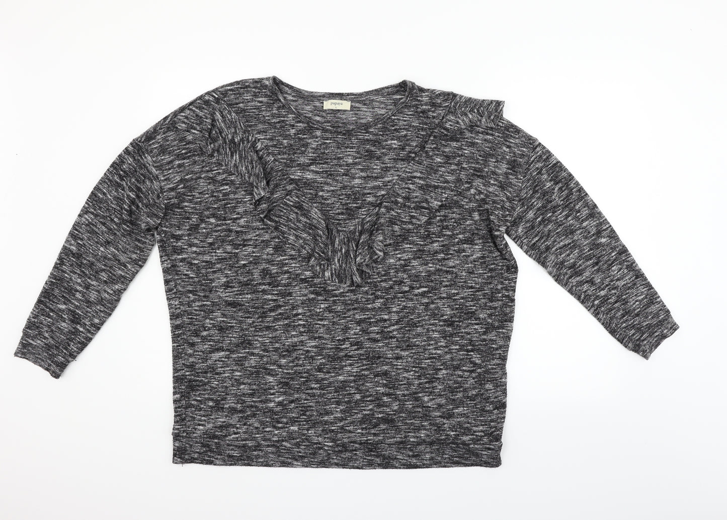 Papaya Womens Grey   Pullover Jumper Size L