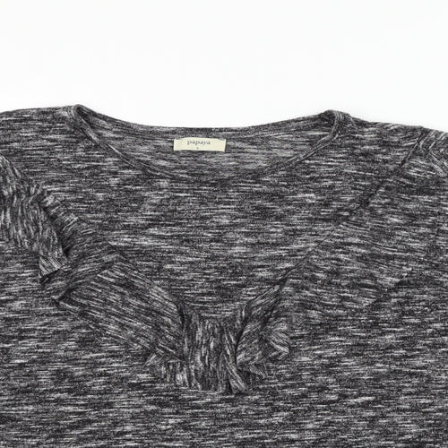 Papaya Womens Grey   Pullover Jumper Size L