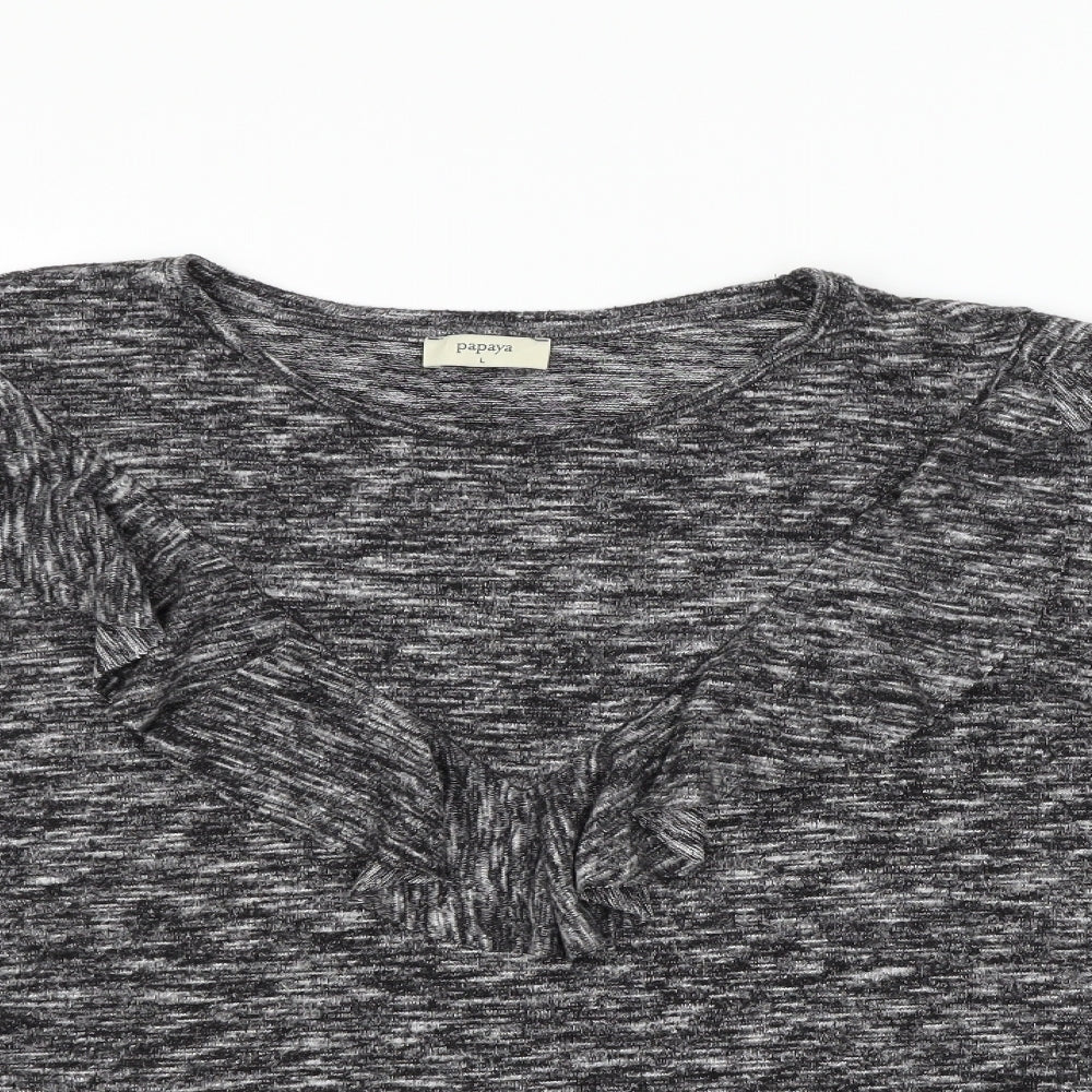 Papaya Womens Grey   Pullover Jumper Size L