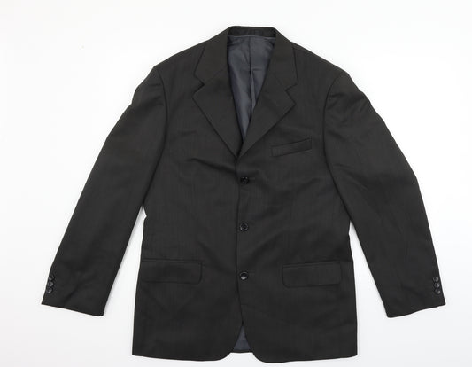 Front view of Armando men’s grey jacket blazer, size 38