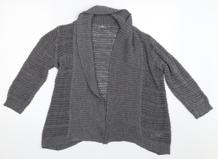 BHS Womens Grey Cardigan Jumper Size 14