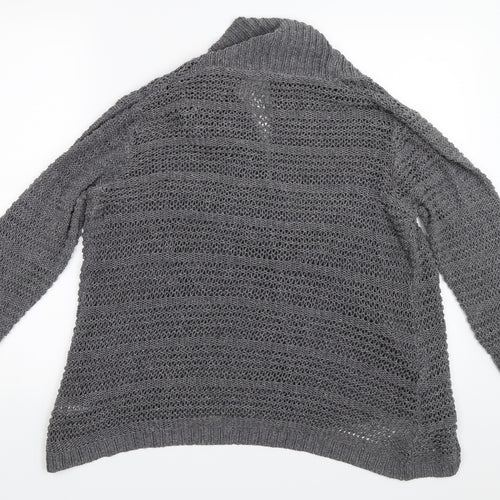 BHS Womens Grey   Cardigan Jumper Size 14