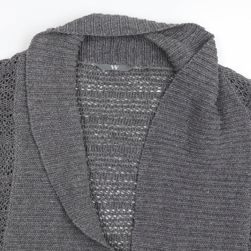 BHS Womens Grey   Cardigan Jumper Size 14
