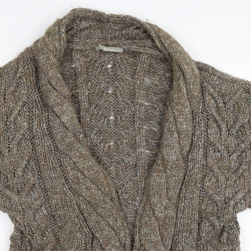 Marks and Spencer Womens Brown   Cardigan Jumper Size 10