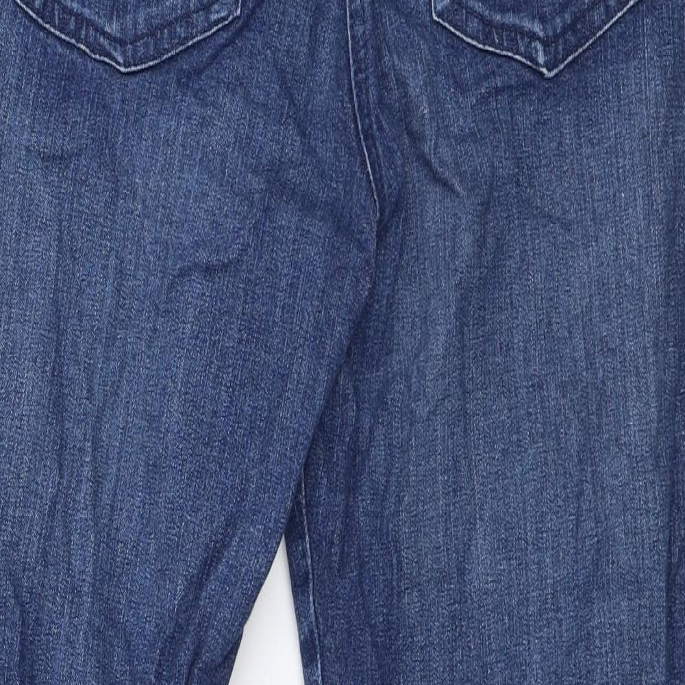 Marks and Spencer Womens Blue  Denim Cropped Jeans Size 14 L24 in