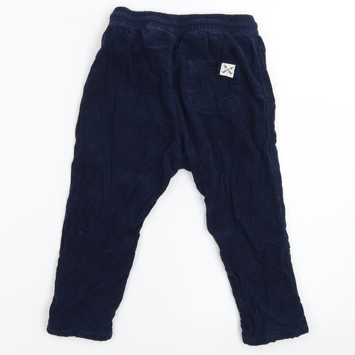 H&M Boys Blue  Corduroy Capri Trousers Size 18-24 Months