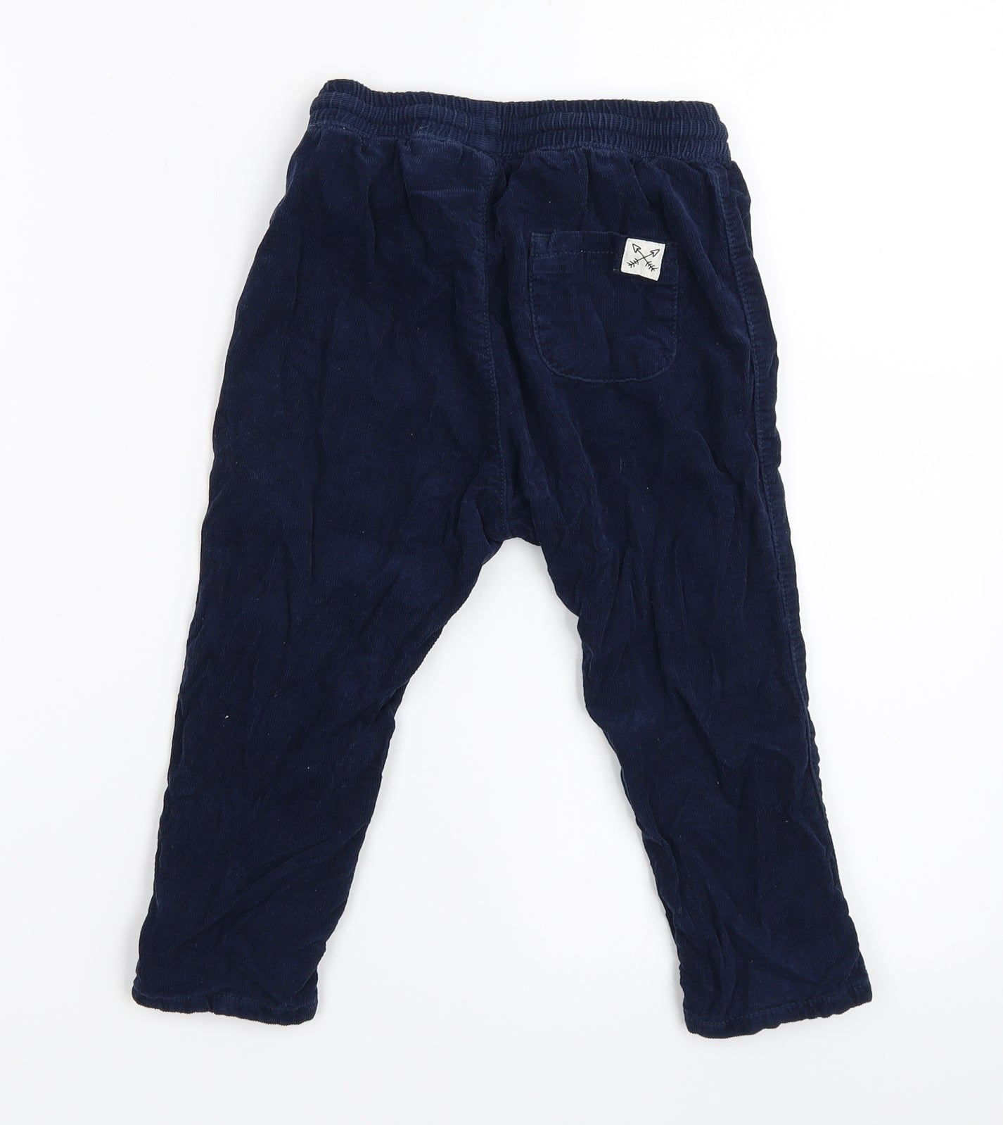 H&M Boys Blue  Corduroy Capri Trousers Size 18-24 Months