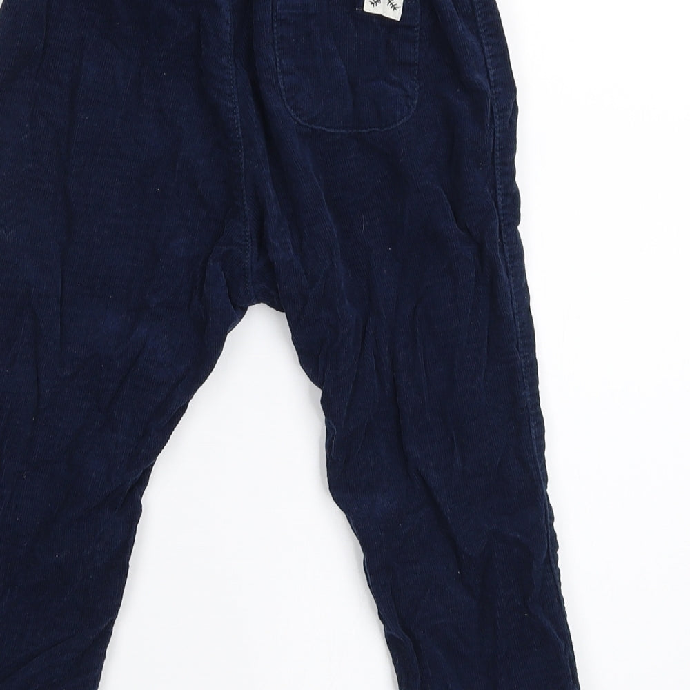 H&M Boys Blue  Corduroy Capri Trousers Size 18-24 Months