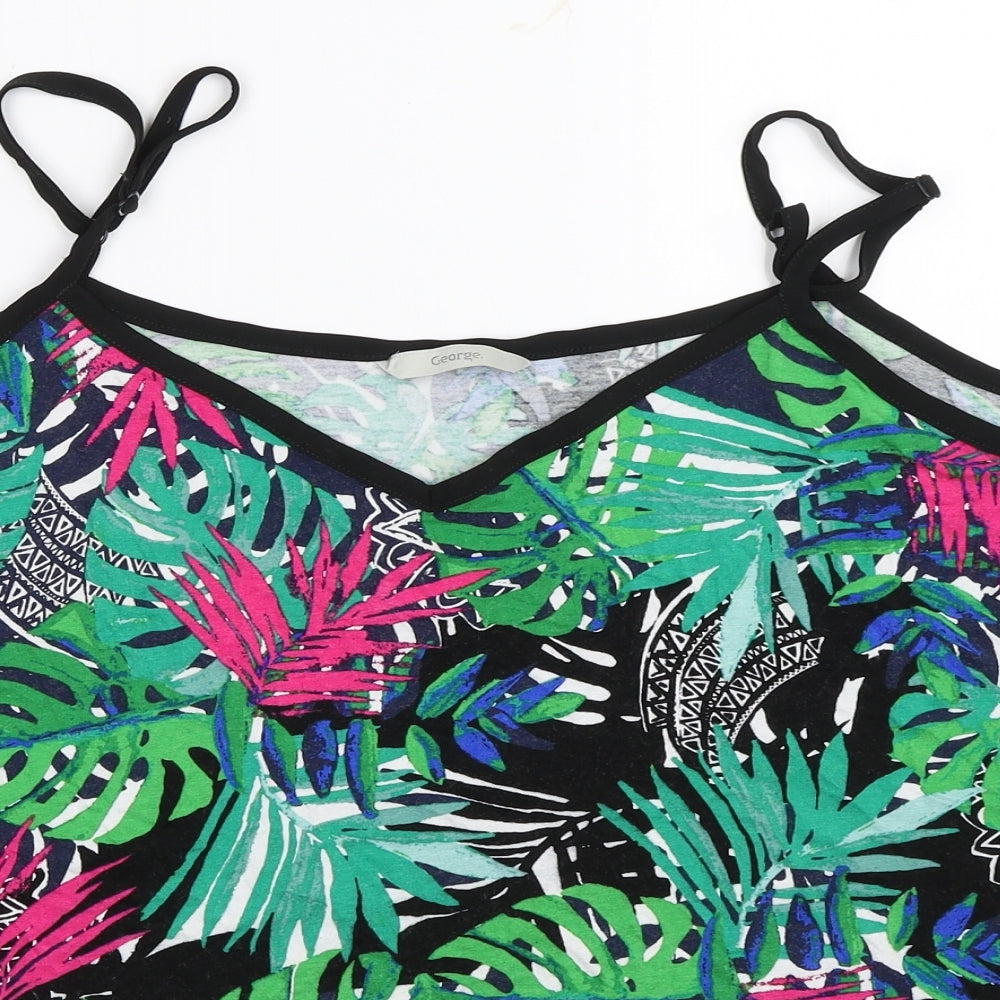 George Womens Black   Camisole T-Shirt Size 18